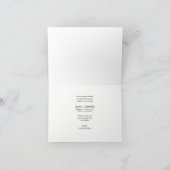 パーソナライズされた男の赤ちゃんシャワーフォトコラージュ サンキューカード (内部)