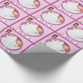 パーソナライズされた男の赤ちゃんフォトラッピング紙 ラッピングペーパー (角)