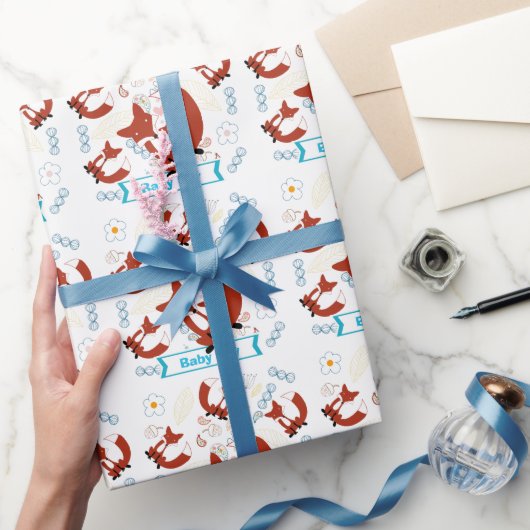 パーソナライズされた男の赤ちゃん包装紙 ラッピングペーパー (ギフト)