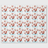 パーソナライズされた男の赤ちゃん包装紙 ラッピングペーパー (フラット)