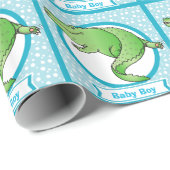 パーソナライズされた男の赤ちゃん包装紙 ラッピングペーパー (ロールコーナー)