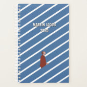 パーソナライズされた男性が贈り物をやる気を起こさせる持つ プランナー手帳 (正面)