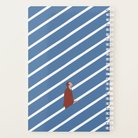 パーソナライズされた男性が贈り物をやる気を起こさせる持つ プランナー手帳 (裏面)