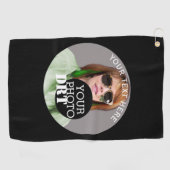 パーソナライズされた画像をモノグラム化 ゴルフタオル (横)