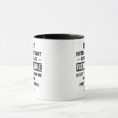 パーソナライズされた病理検査アシスタントの面白いコーヒーマグ マグカップ (中央)
