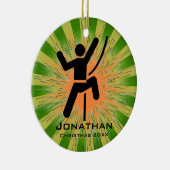 パーソナライズされた登山オーナメント セラミックオーナメント (右)