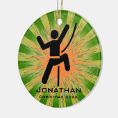 パーソナライズされた登山オーナメント セラミックオーナメント (左)