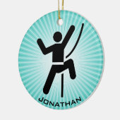 パーソナライズされた登山オーナメント セラミックオーナメント (左)