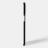 パーソナライズされた白黒ノートのハートストライプ Case-Mate iPhoneケース (裏面 / 右)