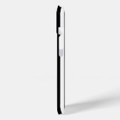 パーソナライズされた白黒ノートのハートストライプ Case-Mate iPhoneケース (裏面 / 左)