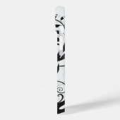 パーソナライズされた白黒フローラ Case-Mate iPhoneケース (裏面 / 左)