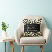 パーソナライズされた白黒装飾用クッション クッション (椅子)