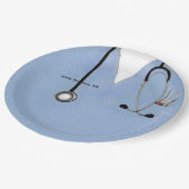 パーソナライズされた看護師の紙皿 ペーパープレート (アングル)