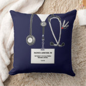 パーソナライズされた看護師卒業記念品 クッション (ブランケット)