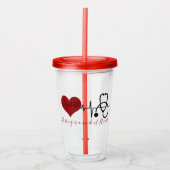 パーソナライズされた看護 アクリルタンブラー (正面)