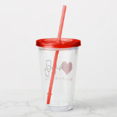 パーソナライズされた看護 アクリルタンブラー (裏面)