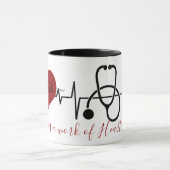 パーソナライズされた看護 マグカップ (中央)