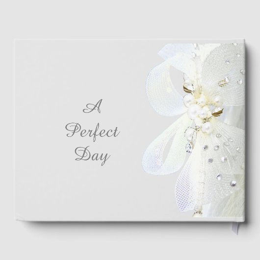 パーソナライズされた真珠30周年結婚記念 ゲストブック (裏面)