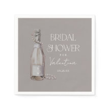 パーソナライズされた真珠+プロセッコブライダルシャワー