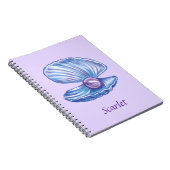 パーソナライズされた真珠（紫） ノートブック (右側)