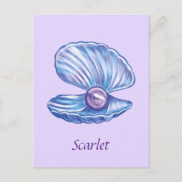 パーソナライズされた真珠（紫） ポストカード