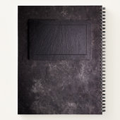 パーソナライズされた石板&ストーン ノートブック (裏面)