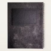 パーソナライズされた石板&ストーン プランナー手帳 (裏面)