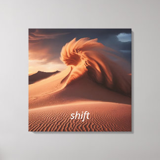 パーソナライズされた砂嵐 キャンバスプリント