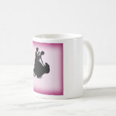 パーソナライズされた社交ダンスダンサーデザインマグ コーヒーマグカップ (正面右)