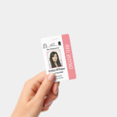 パーソナライズされた社員写真付きIDカード 社内セキュリティ バッジ (手持ち)
