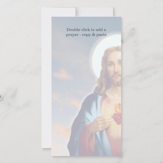 パーソナライズされた祈りの言葉カード/祈りの言葉カード (裏面)