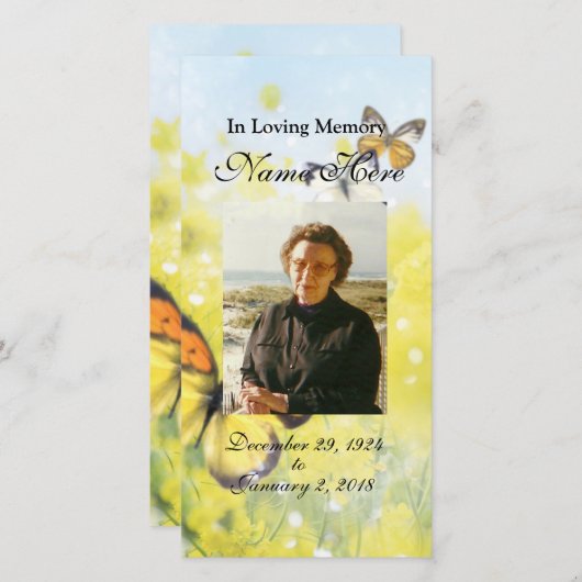 パーソナライズされた祈りの言葉カード/祈りの言葉カード (正面/裏面)