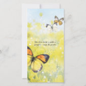 パーソナライズされた祈りの言葉カード/祈りの言葉カード (裏面)