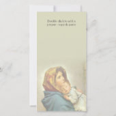 パーソナライズされた祈りの言葉カード/祈りの言葉カード (裏面)