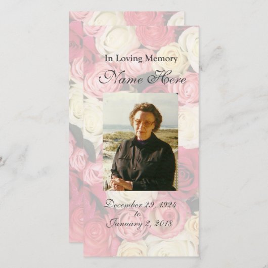 パーソナライズされた祈りの言葉カード/祈りの言葉カード (正面/裏面)