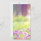 パーソナライズされた祈りの言葉カード/祈りの言葉カード (裏面)