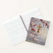 パーソナライズされた祈りの言葉ジャーナルさくらんぼ ノートブック (内部)