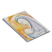 パーソナライズされた祈りの言葉ジャーナルマドンナとチャイルドアート ノートブック (右側)