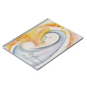 パーソナライズされた祈りの言葉ジャーナルマドンナとチャイルドアート ノートブック (左側)