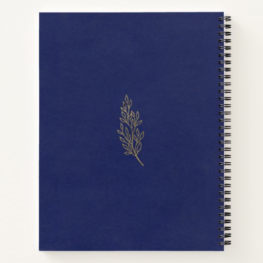 パーソナライズされた祈りの言葉帳 ノートブック (裏面)