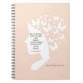 パーソナライズされた祈りの言葉帳 ノートブック (正面)