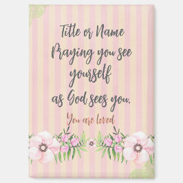 パーソナライズされた祈りの言葉引用文 マグネット