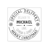 パーソナライズされた祖父母の特別出産 ラバースタンプ (インプリント)