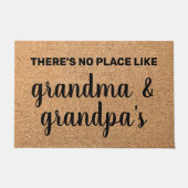 パーソナライズされた祖父母ウェルカムマット ドアマット (正面)
