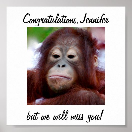 パーソナライズされた祝い飾り ポスター (正面)