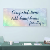 パーソナライズされた祝い 横断幕 (トレードショー)