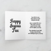 パーソナライズされた禁酒マイルストーンカード - クジラ カード (内部)