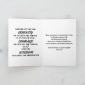 パーソナライズされた禁酒回復マイルストーン - カメ カード (内部)