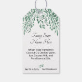 パーソナライズされた私のシャワーからあなたのシャワーへの職人用石鹸クラフト ギフトタグ (裏面)