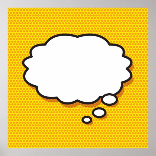 パーソナライズされた私の考え ポスター (正面)